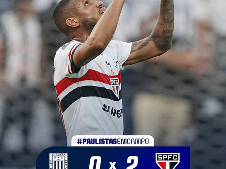 São Paulo vence o Alianza Lima por 2 a 0 e dispara na liderança do Grupo D da Libertadores