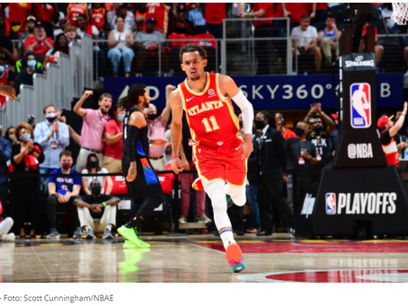 NBA tem show de Trae Young e Doncic garçom como destaques da noite