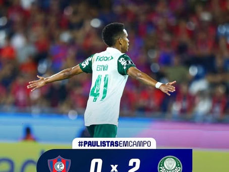 100% na Libertadores! Verdão vence o Cerro e mantém campanha perfeita