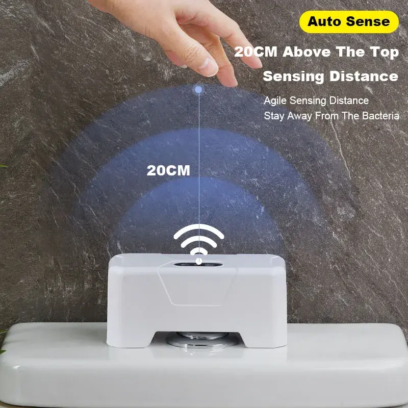 Thumbnail: Automatic Toilet Flush Button Induction Toilet Flusher External Infrared Flush