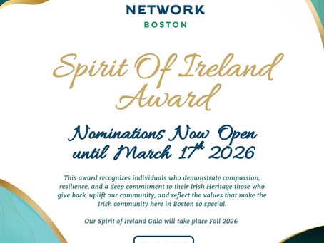 Spirit of Ireland Award Nominations Now Live!