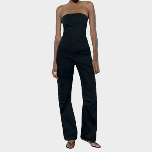 Enterizo Cargo Strapless Mi Closet Coreano