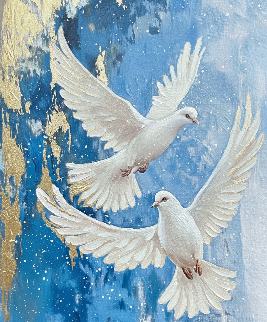 Golden Doves- Paint & Sip- Saturday 9th May @ The Alb 2-4pm