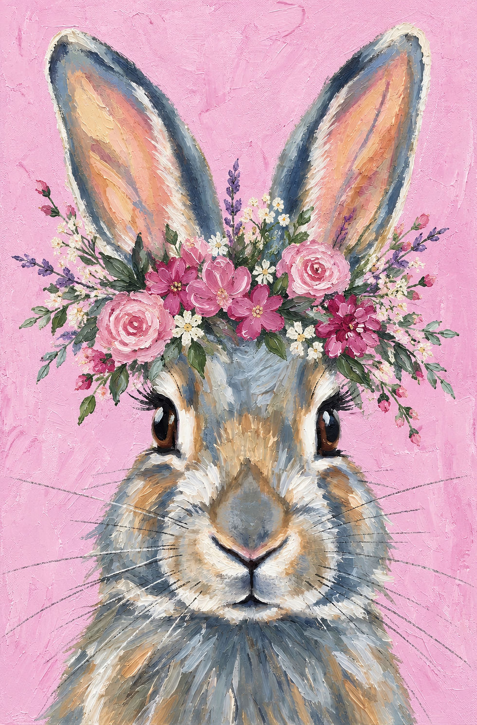 Floral Bunny- Paint and Sip, Saturday March 13th @ The Peach Tree- painting TBC