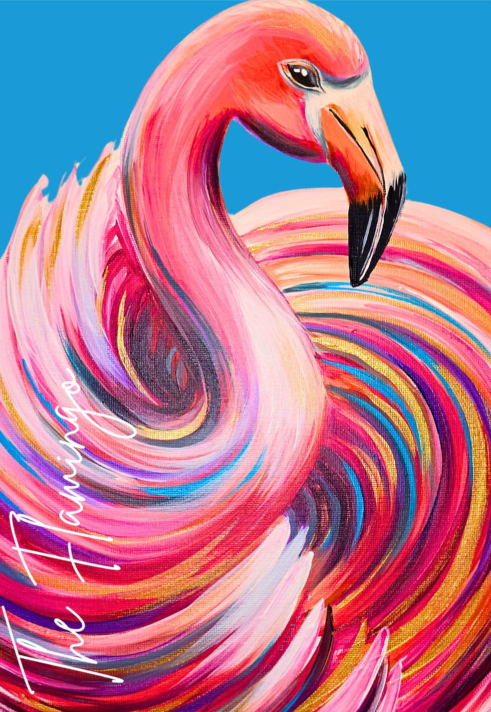 Paint & Sip- The Flamingo- Saturday 11th July @ The Alb 2-4pm