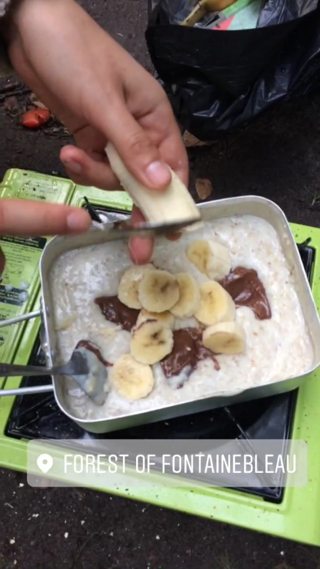 Porridge, Nutella and banana. A standard Font delicacy.