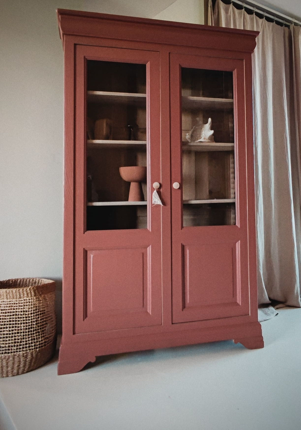 vitrine terracotta vue de face