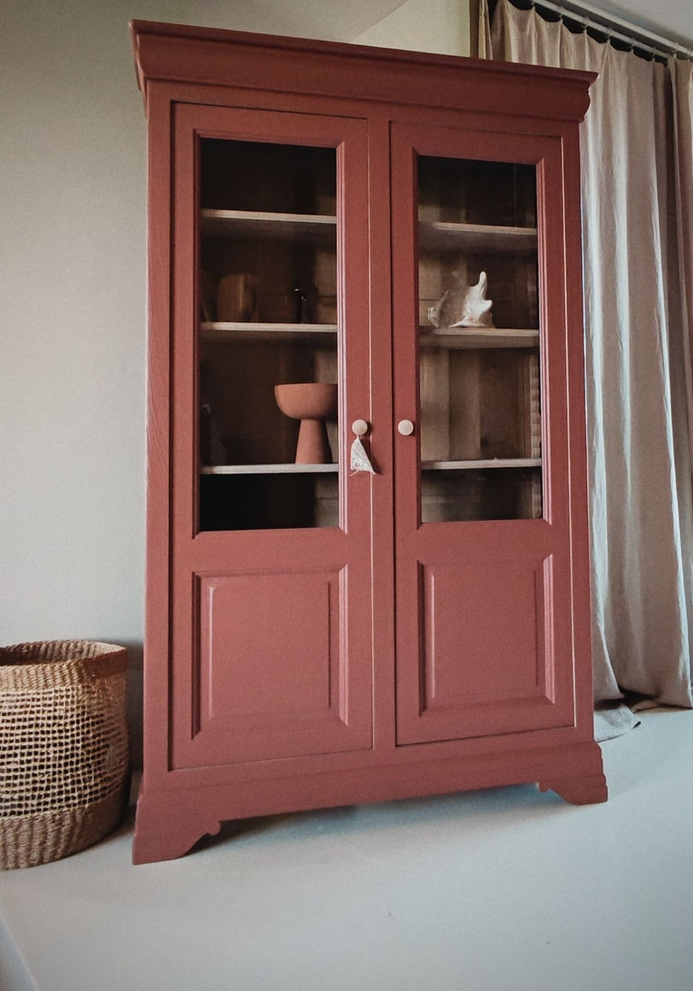 vitrine terracotta vue de face