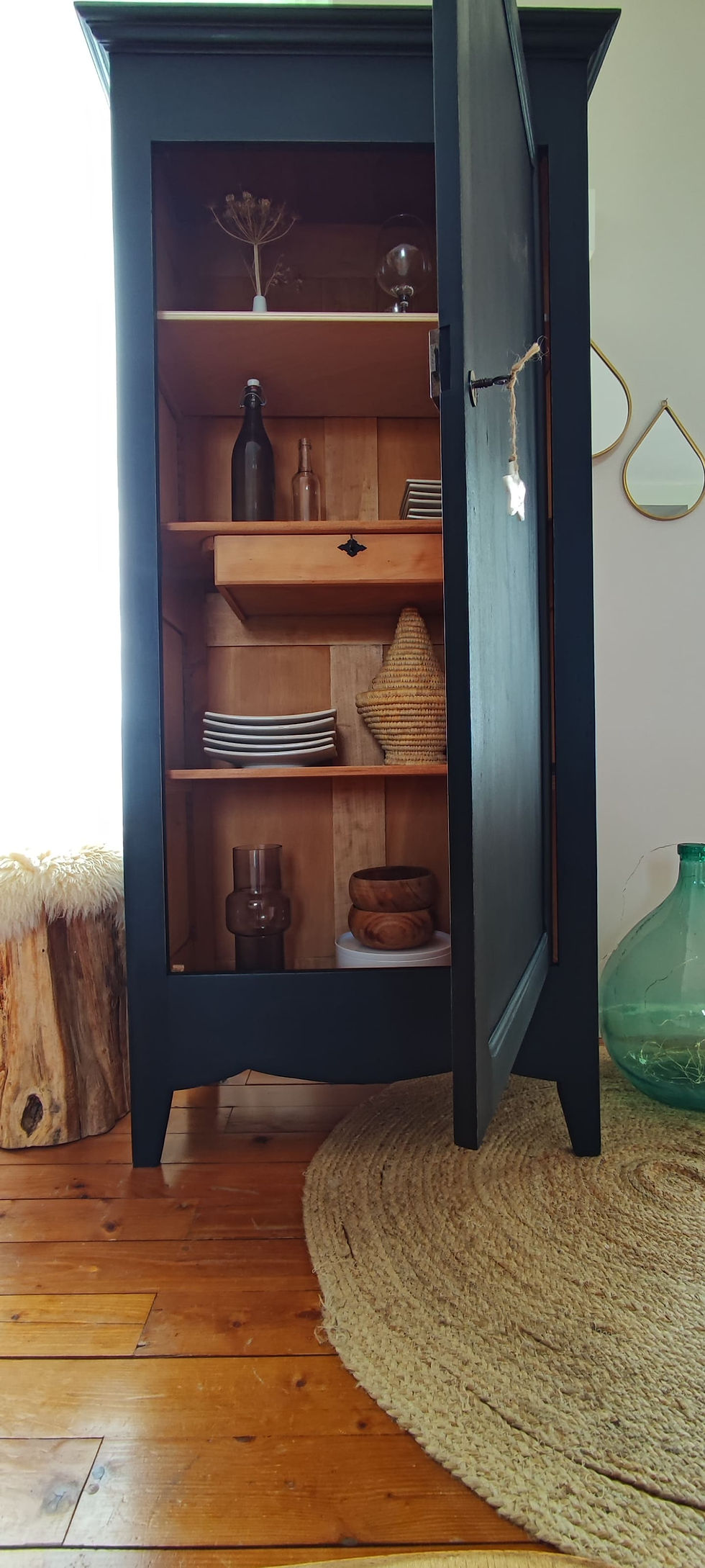 Miniature : Armoire parisienne patine noire