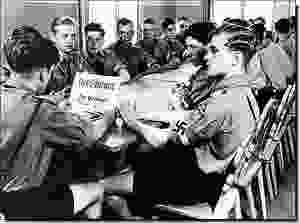 This image is used as fair dealing under Australian copyright law. The attractions of fascism and youth are captured in this image and relate directly to what this blog piece is warning against.