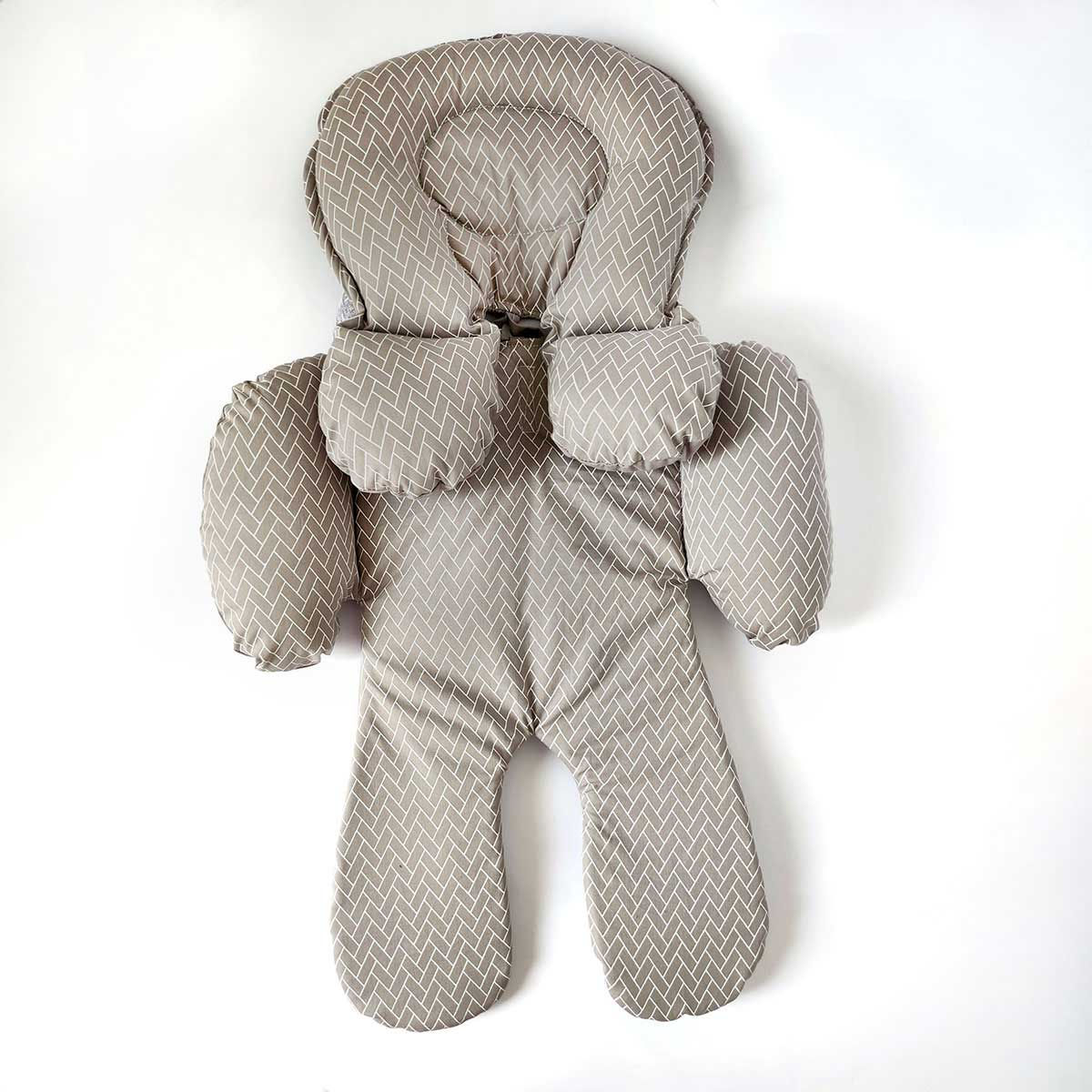 Redutor de Bebê Conforto Escamas Cinza