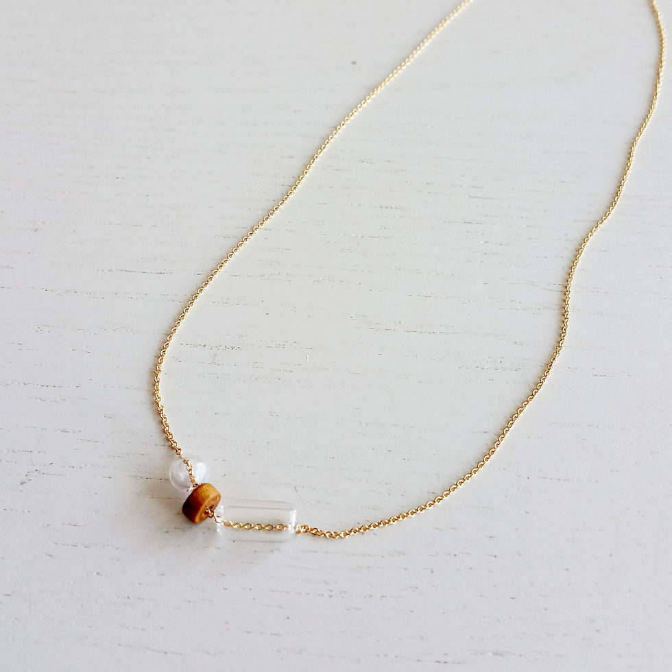 Thumbnail: Wood & Bubbles Necklace