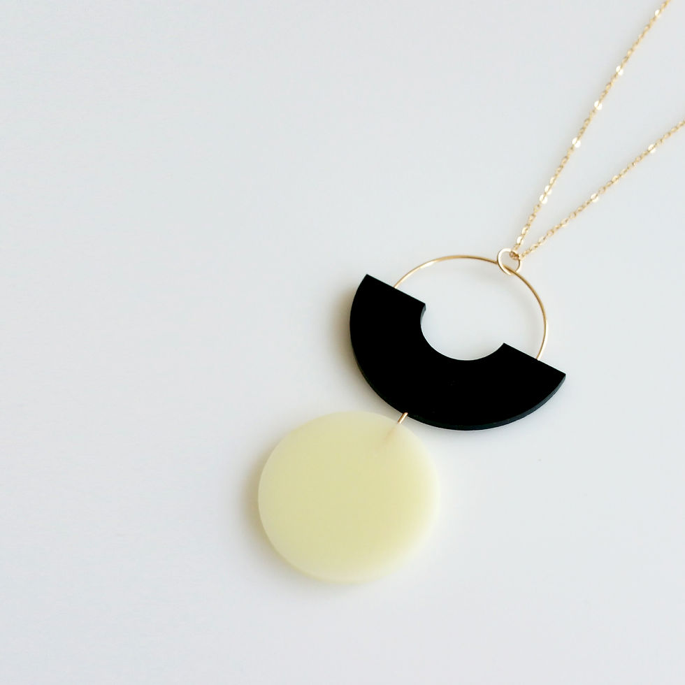 Thumbnail: Shapes Play Necklace Black