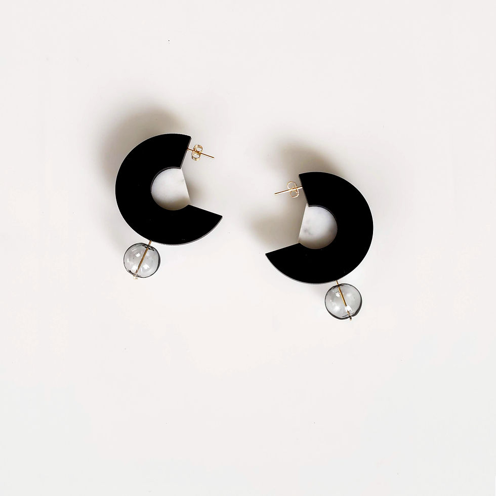 Thumbnail: Open Ring Earrings_bk