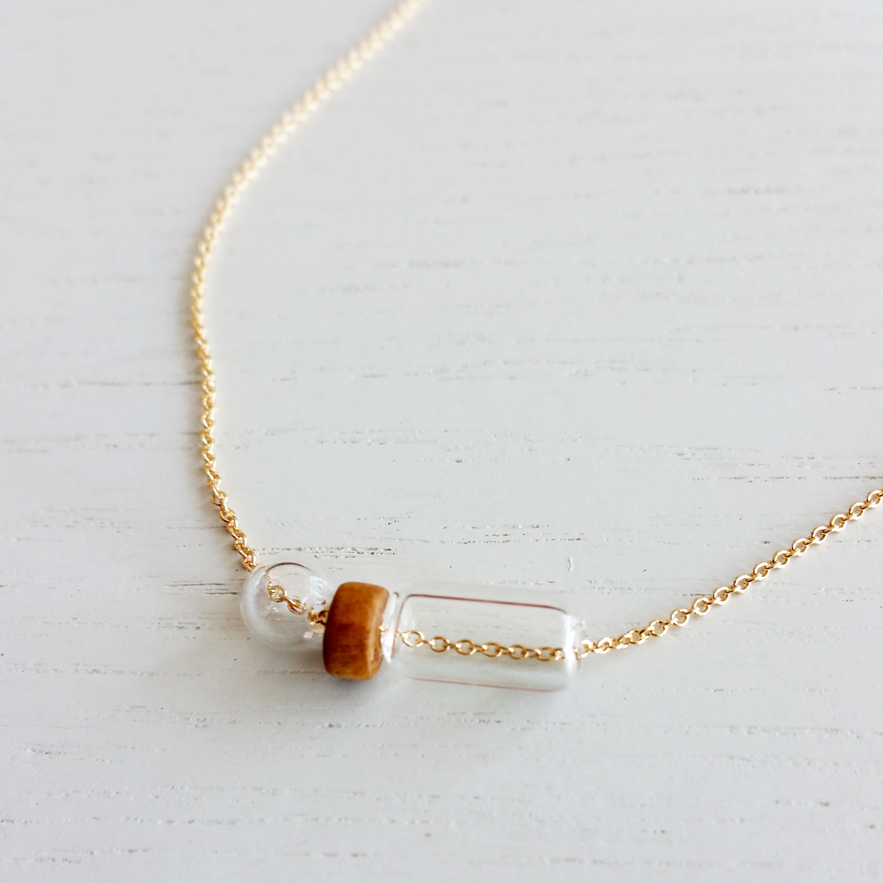 Wood & Bubbles Necklace