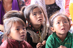 kids hear Ptr Lawrence preaching