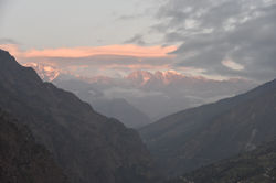 mountains of Nepal beg. of descent