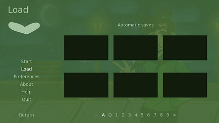 Save menu for Kreating love