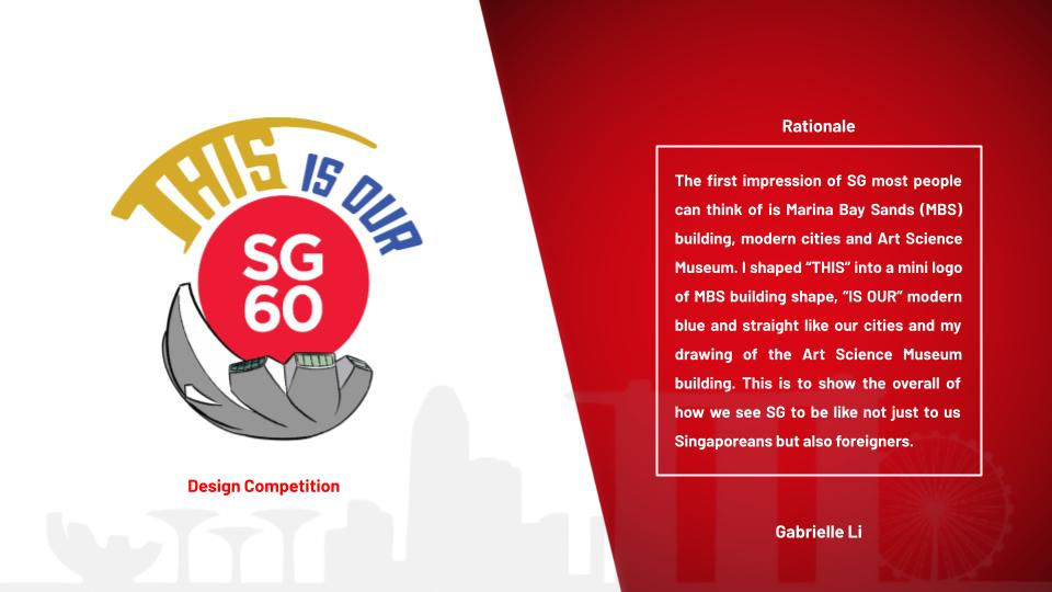 'This Is Our SG60' Logo - Singapore's first impression