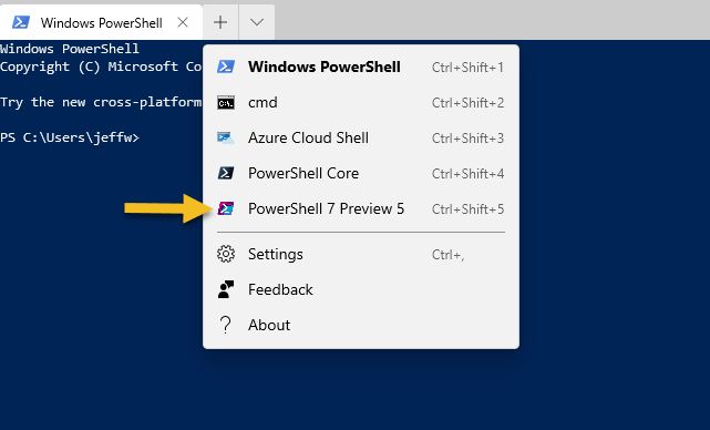 download windows terminal in powershell