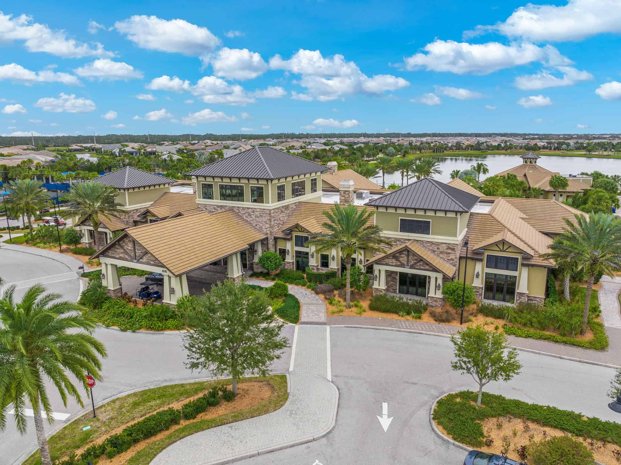 Del Webb Lakewood Ranch clubhouse and amenity center aerial view