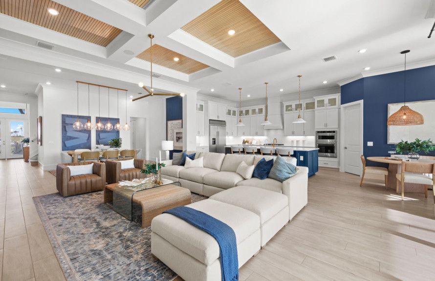 Del Webb Catalina model home interior with open floor plan in Lakewood Ranch