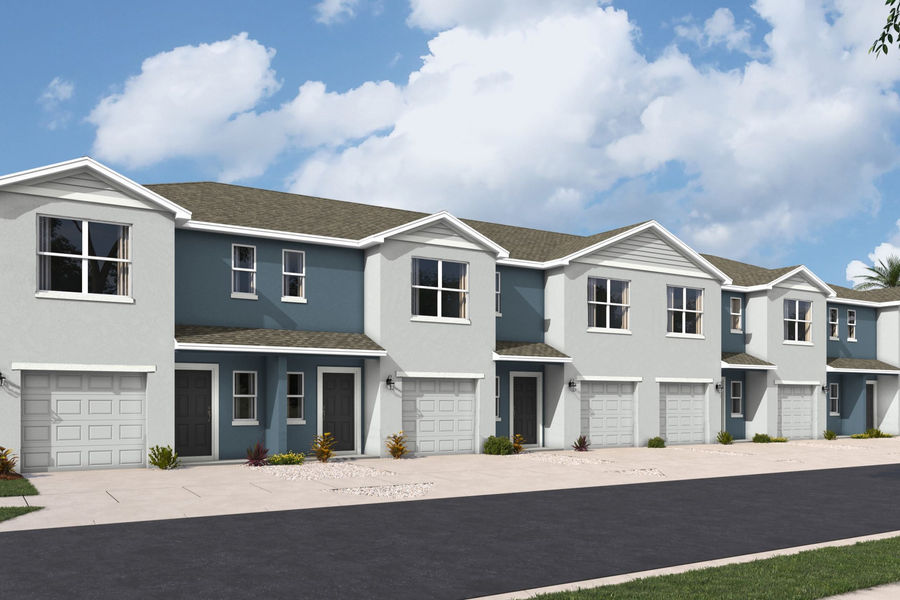 Modern townhome exterior in an Ellenton Florida community