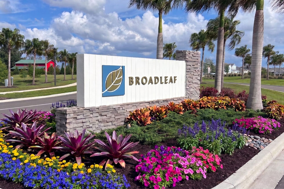 Broadleaf Community Entrance