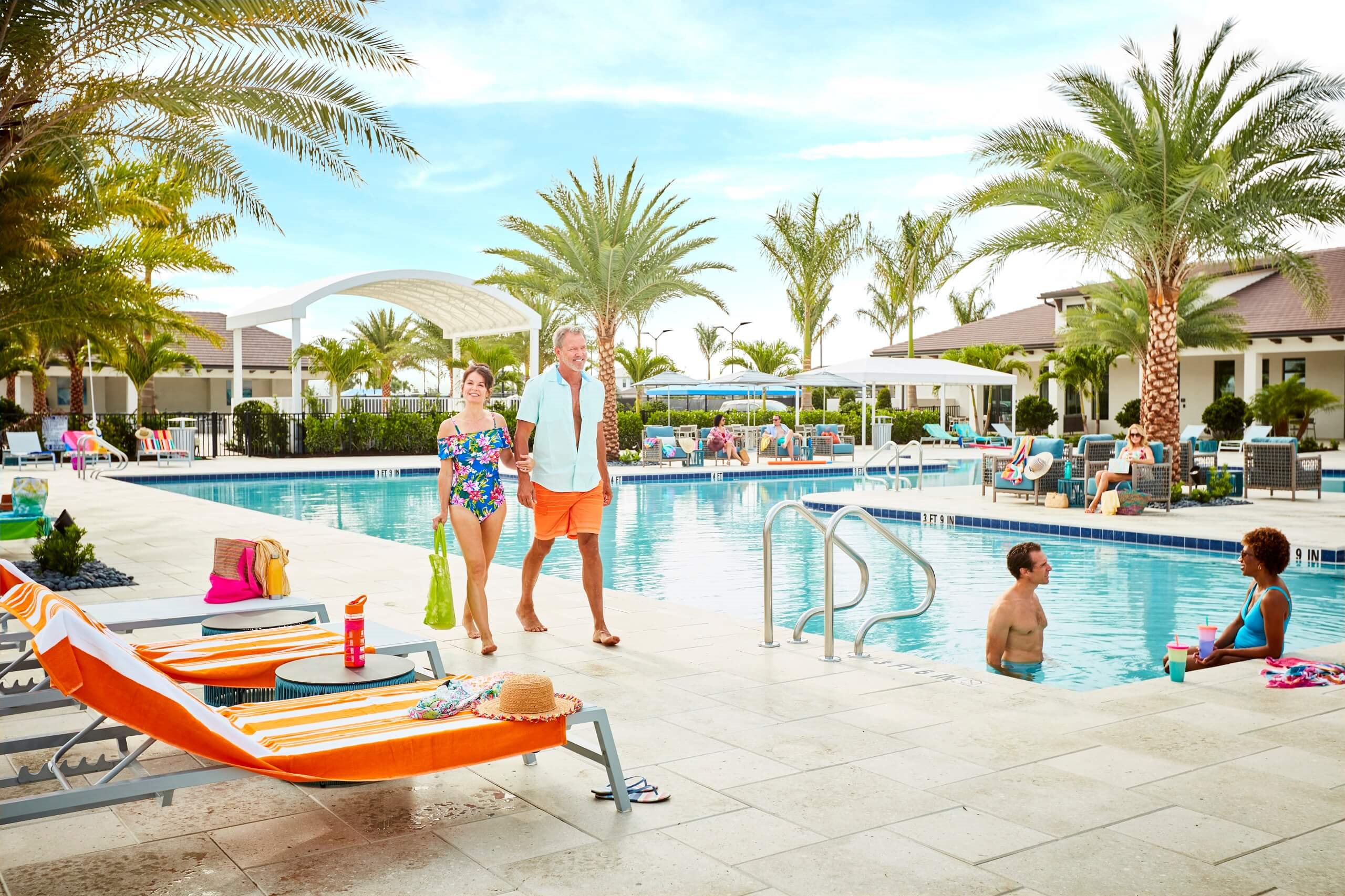The Club at Cresswind amenity center pool and fitness facility Lakewood Ranch