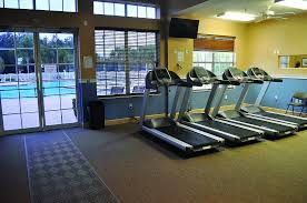 The fitness center and cardio equipment at the Greyhawk Landing recreation center in Bradenton