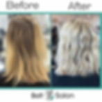 Full head highlights on long hair at Belt Salon Bradenton FL