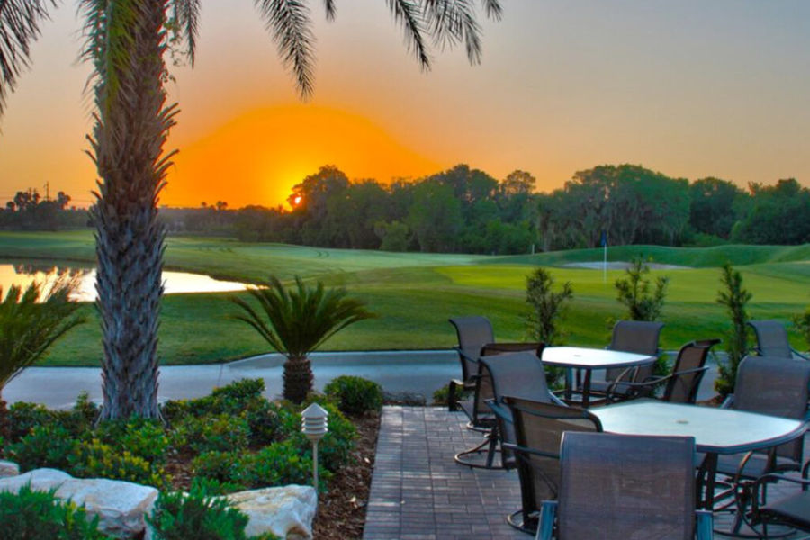 Heritage Harbour golf clubhouse in a gated community in Bradenton, Manatee County