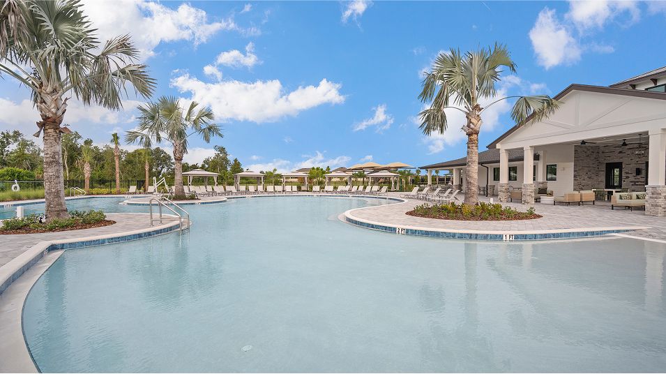 Resort-style pool and amenity center at Tidewater Preserve Bradenton