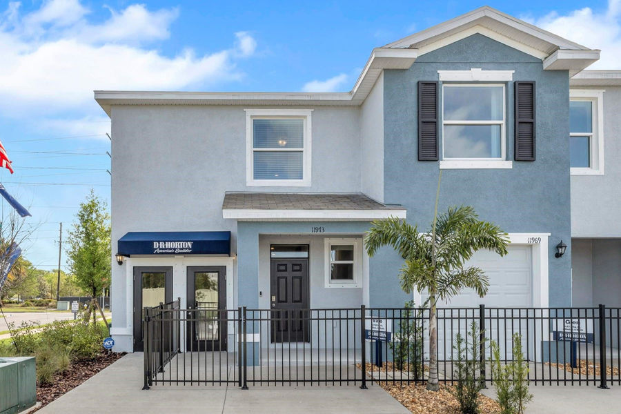 Tree-lined streetscape in a family-friendly Ellenton neighborhood