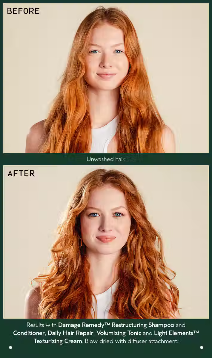 Aveda Volumizing Tonic Before and After