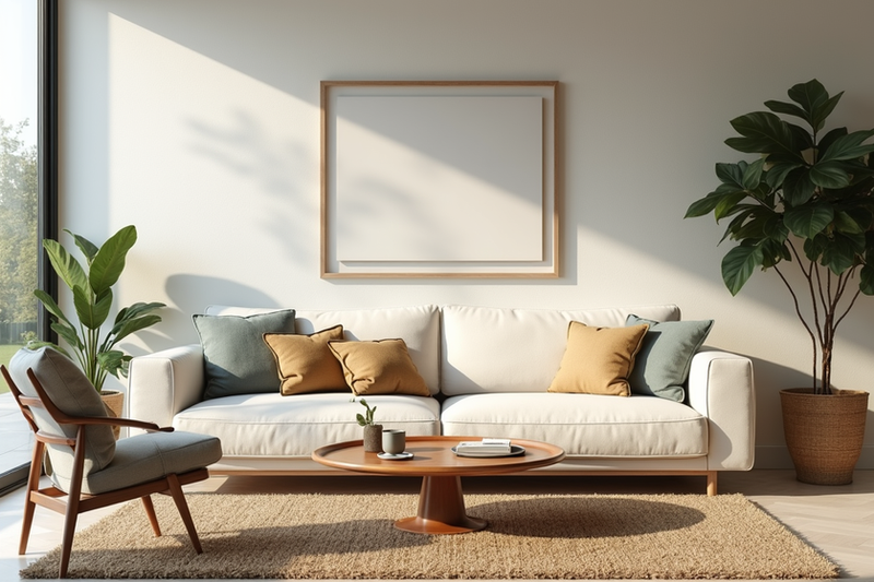 Bright and modern Florida living room with natural light and comfortable furnishings