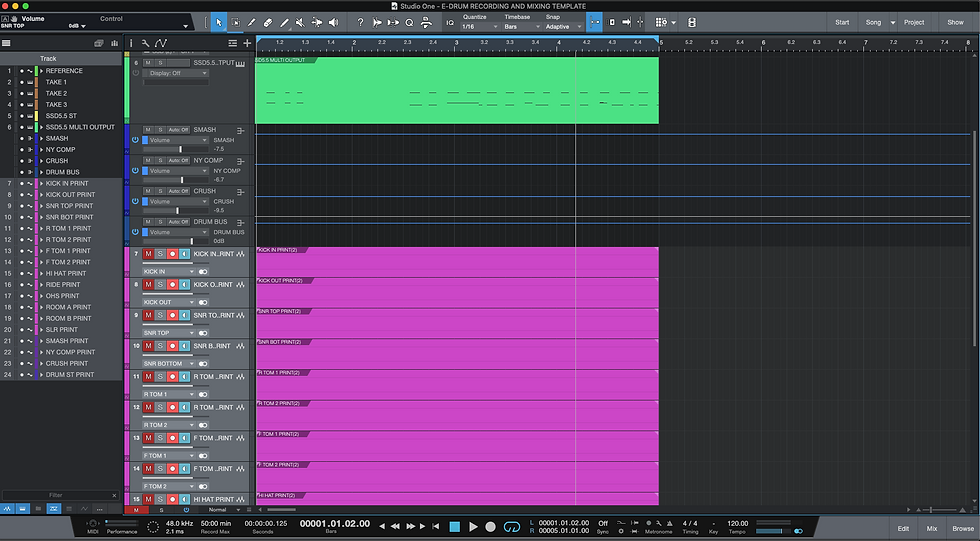 Miniatura: Virtual DRUMS | Recording - Mixing TEMPLATE | Studio One