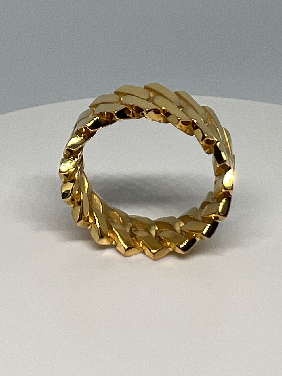 Thumbnail: Miami Cuban Ring 18k Gold Vermeil