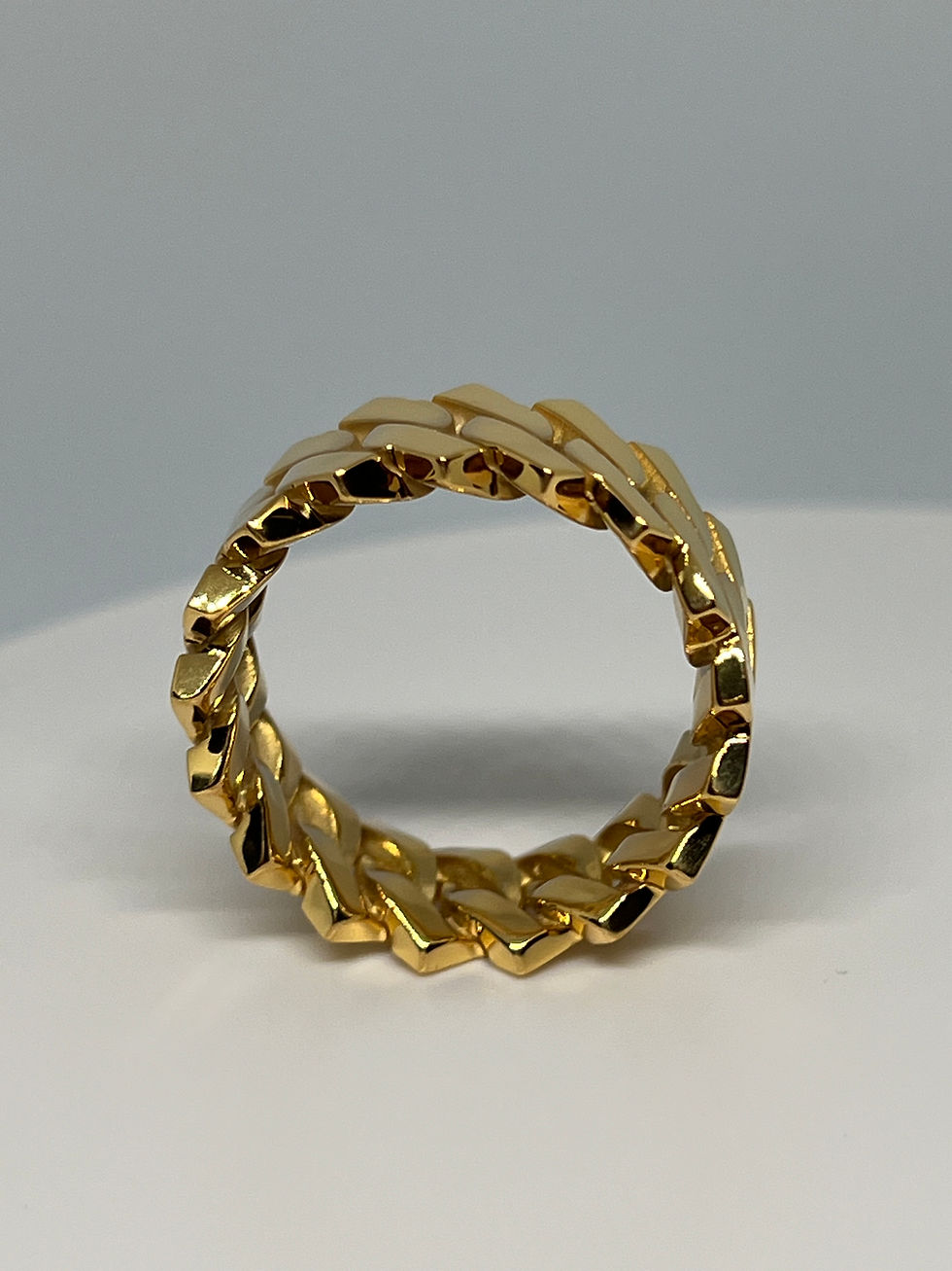 Thumbnail: Miami Cuban Ring 18k Gold Vermeil