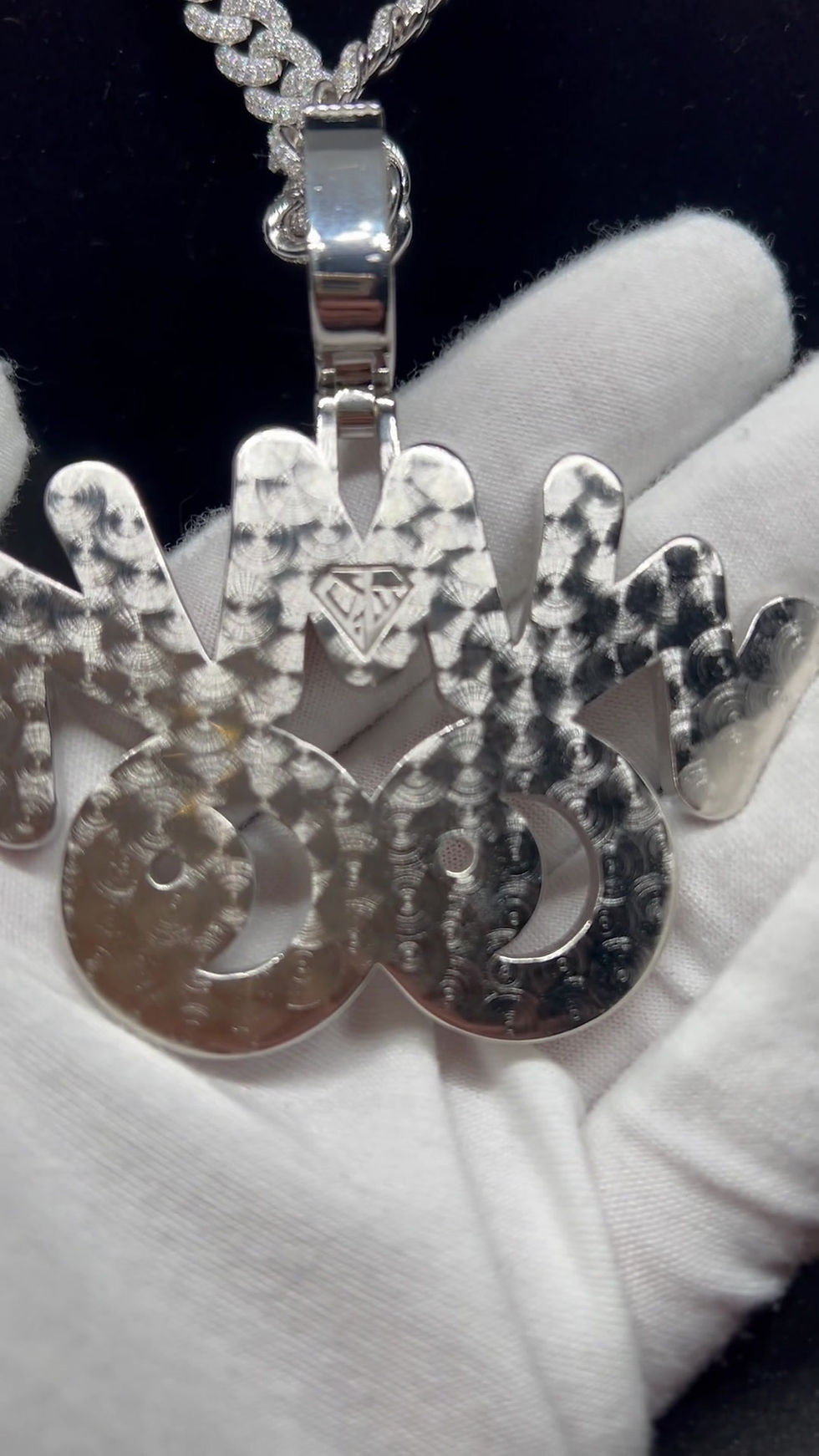 Thumbnail: Custom Silver/Moissanite Pendant