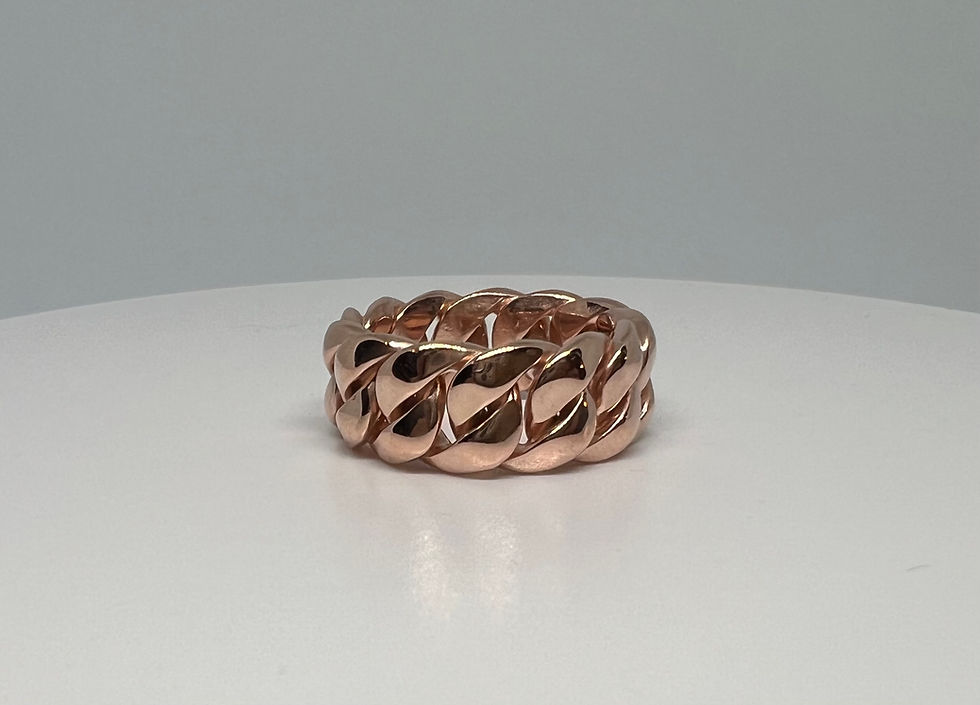 Thumbnail: Rose Gold Cuban Link Ring