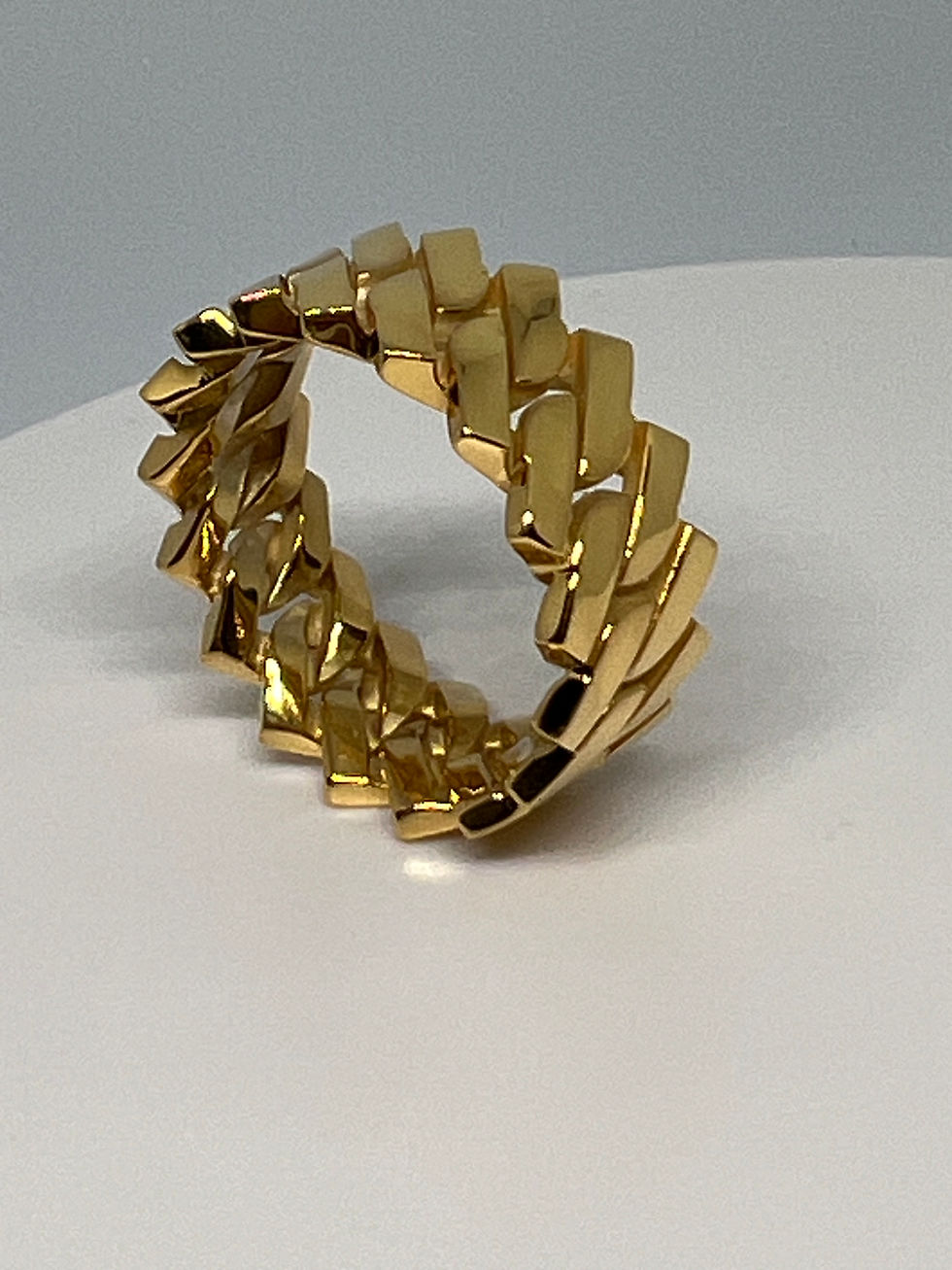 Thumbnail: Miami Cuban Ring 18k Gold Vermeil
