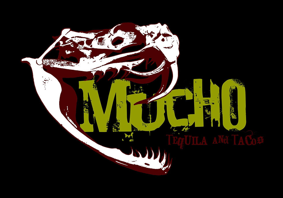 Mucho Tequila and Tacos logo with snake head