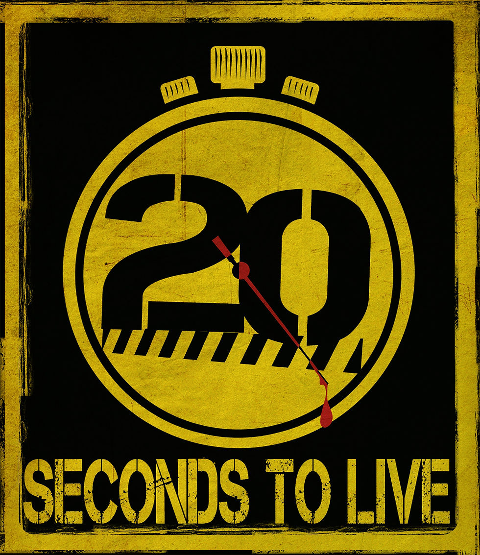 "20 Seconds to Live" graphic with a stopwatch