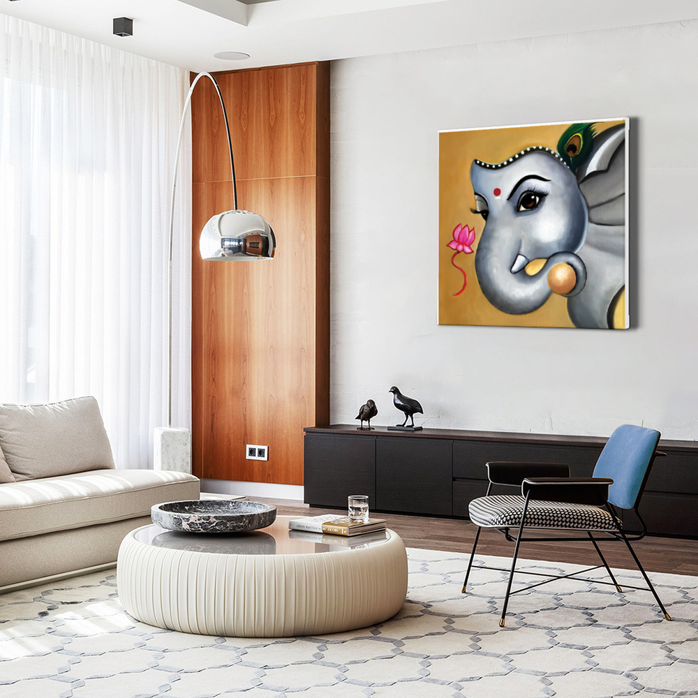 Canvas Art - Baby Ganesha