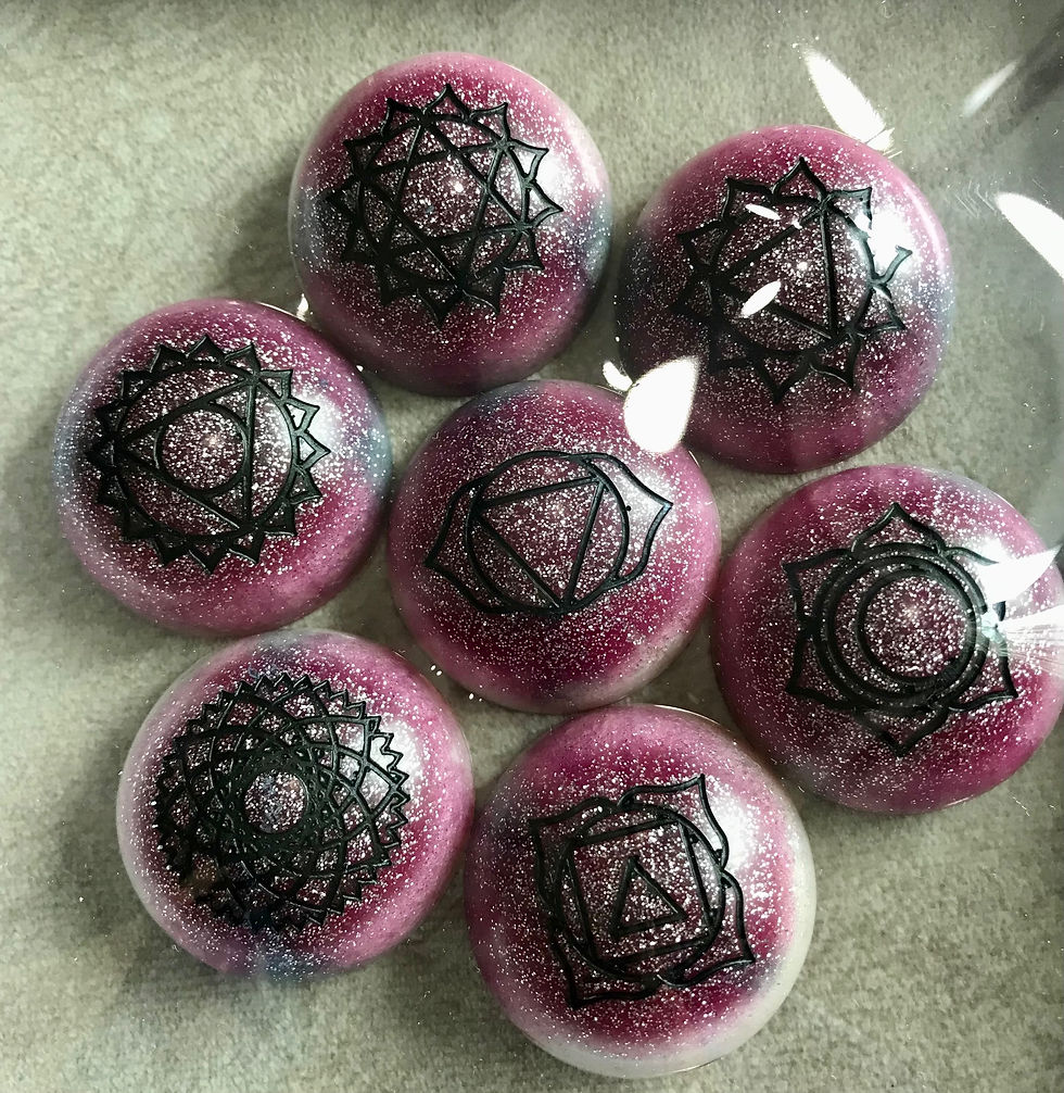 The 7 Chakra Wheels - Pink Pearl
