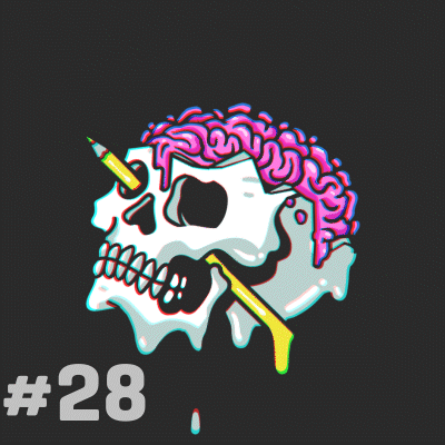 The Creative Skulls NFT Collection | #28- The Creative Thinker Skull