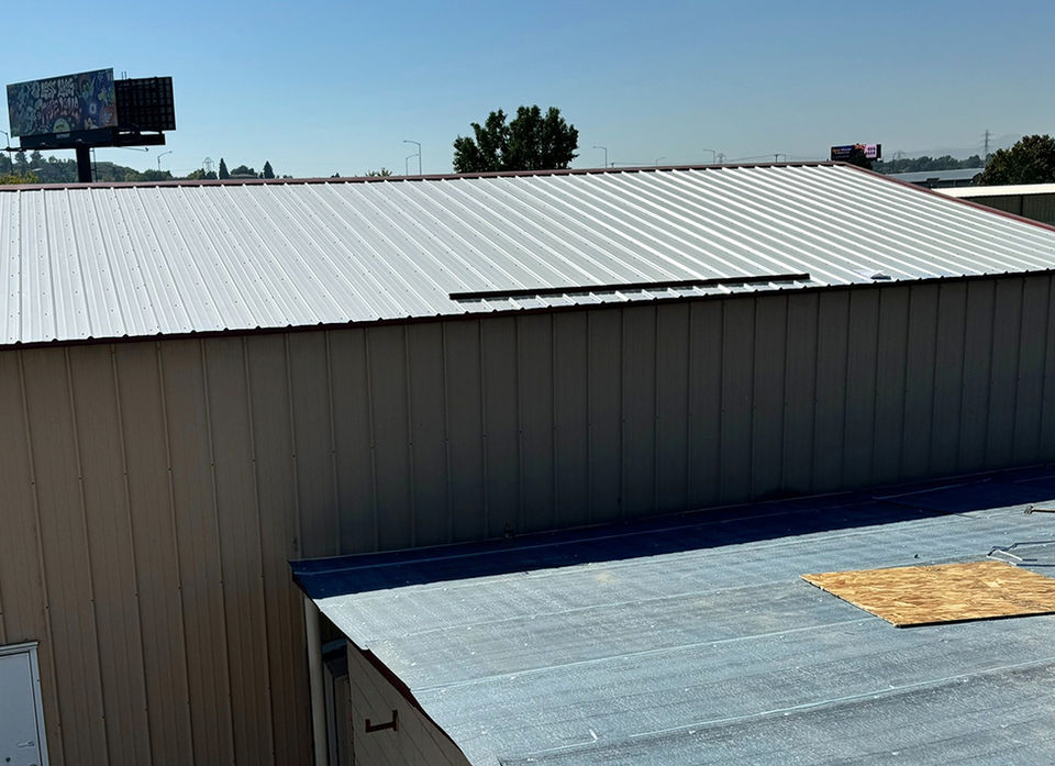 Industrial grade ice and water roof damming.