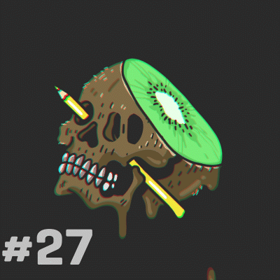 The Creative Skulls NFT Collection | #27 - The Creative Kiwi Skull