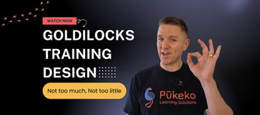 Goldilocks Training Design: Not Too Much, Not Too Little